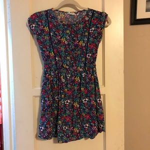 Crazy 8 navy flower dress - girls 10